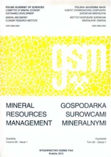 Link do karty katalogowej czasopisma: Gospodarka Surowcami Mineral98704