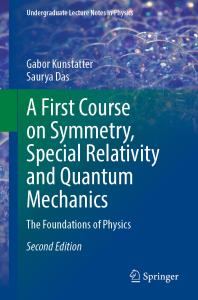 Link do pełnego tekstu książki: A First Course on Symmetry, Special Relativity and Quantum Mechanics