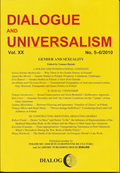 Link do karty katalogowej czasopisma: Dialogue and Universalism: toward synergy of civilizations
